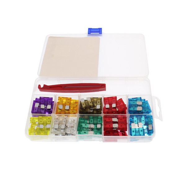 Ασφάλειες Αυτοκινήτου Σετ Μαχαιρωτές Standard με Εργαλείο Αφαίρεσης 100τμχ