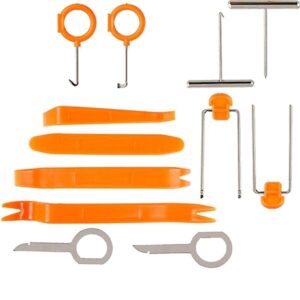 Σετ Εργαλείων Αφαίρεσης Ταπετσαρίας & Ηχοσυστημάτων 1 2Din 12τμχ HF-007