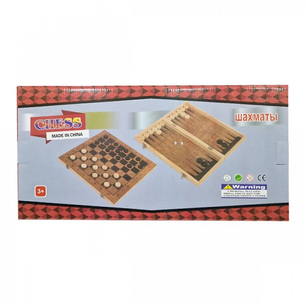 Σκάκι / Τάβλι από Ξύλο 39x39cm