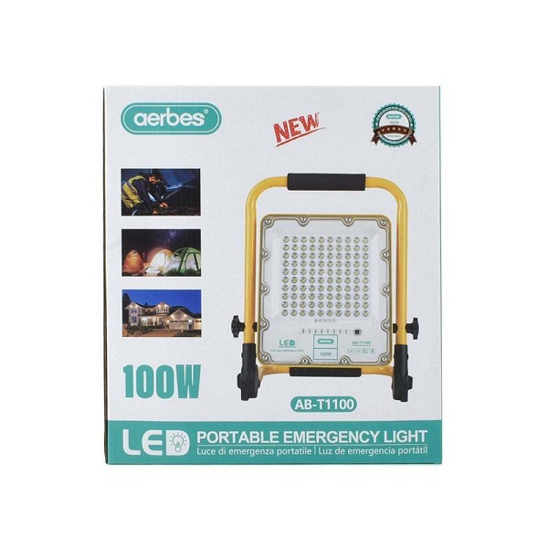 Στεγανός Προβολέας LED 100W Ψυχρό Λευκό 6500K IP66 AB-T1100