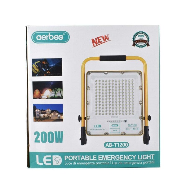 Στεγανός Προβολέας LED 200W Ψυχρό Λευκό 6500K IP66 AB-T1200