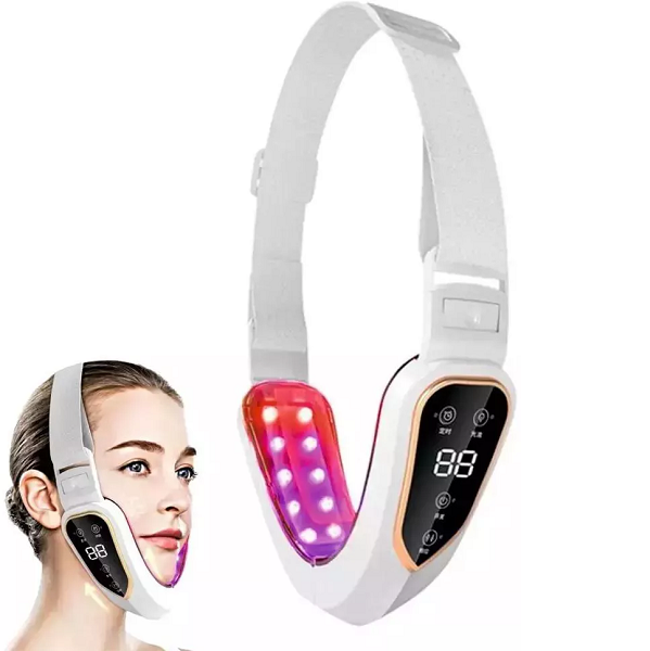 Συσκευή Σύσφιξης Προσώπου & Ανόρθωσης Διπλοσάγονου V-Face BYM-903S Λεύκο Χρώμα