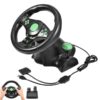 Τιμονιέρα 4 Σε 1 Sports Steering Wheel Vibration Game Racing Steering Wheel Pedals για Xbox 360/PS2/PS3/PC USB