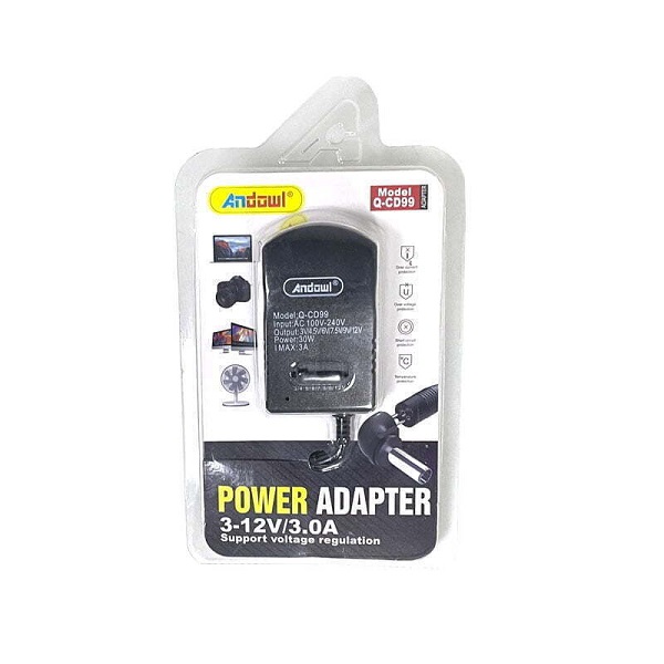 Τροφοδοτικό Universal Q-CD99 Ρυθμιζόμενο 3 έως 12V 3A 30W με 6 βύσματα