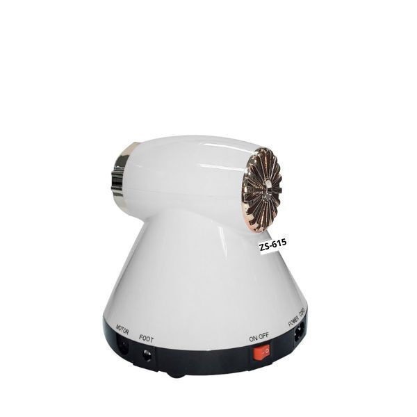 Τροχός Νυχιών Ρεύματος 35000rpm 65W με Πεντάλ 6 Κεφαλές & Οθόνη LED Άσπρο ZS-615