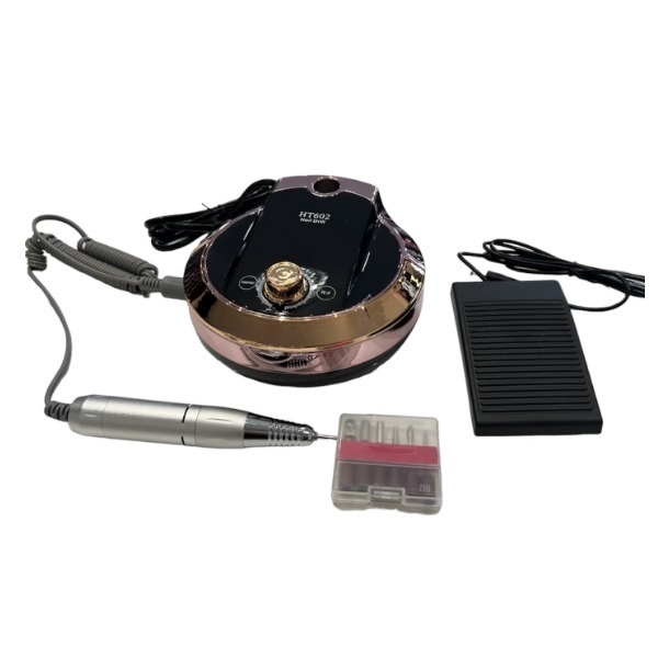 Τροχός νυχιών ρεύματος 30W με 25000 στροφές ανά λεπτό HT-602 Nail Drill ροζ