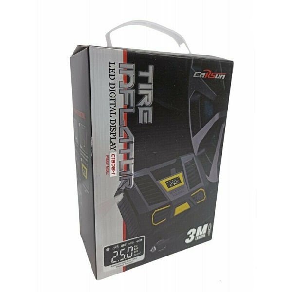 Τρόμπα Αυτοκινήτου C1808-1 150PSI με Καλώδιο Αναπτήρα 12V με Φως