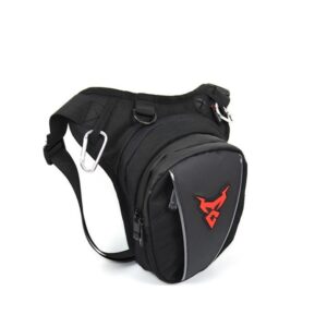 Τσαντάκι Μηρού Αναβάτη Μαύρο Κόκκινο MotoCentric MC-0105