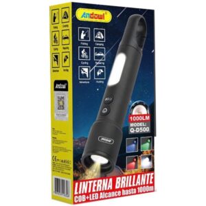 Φακός LED με Μέγιστη Φωτεινότητα 1000lm Andowl