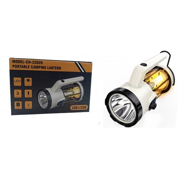 Φανάρι Led Επαναφορτιζόμενο με Φακό Ψυχρό