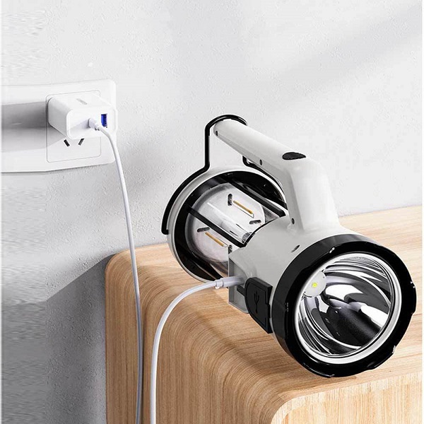 Φανάρι Led Επαναφορτιζόμενο με Φακό Ψυχρό