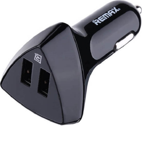 Φορτιστής Αυτοκινήτου Μαύρος Συνολικής Έντασης 3.4A με Θύρες: 2xUSB και Βολτόμετρο Μπαταρίας Remax RCC-208