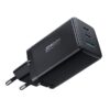 Φορτιστής με Θύρα USB-A και 2 Θύρες USB-C και Καλώδιο USB-C 65W Power Delivery Μαύρος