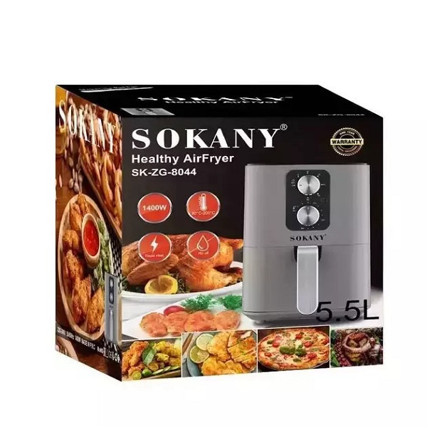 Φριτέζα Αέρος με Αποσπώμενο Κάδο 5.5lt Sokany