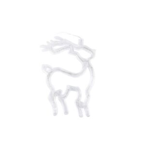 Χριστουγεννιάτικη κουρτίνα 3m ελάφια και αστέρια LED Λευκό θερμό