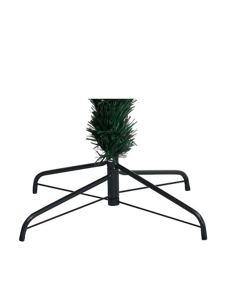 Χριστουγεννιάτικο Δέντρο Πράσινο 180εκ με Μεταλλική Βάση και Φωτισμό Οπτικών Ινών