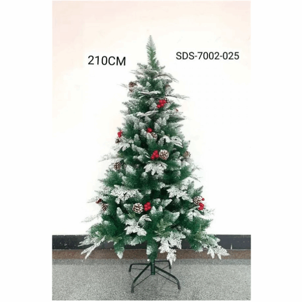 Χριστουγεννιάτικο Δέντρο Πράσινο στολισμένο με κουκουνάρια SDS-7002-025