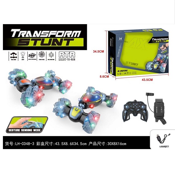 Τηλεκατευθυνόμενο Αυτοκίνητο Transform Stunt Cross-Country