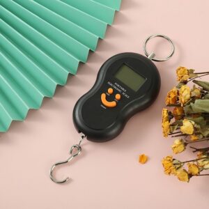 Ζυγαριά Ηλεκτρονική Κρεμαστή Καντάρι Αποσκευών με Ικανότητα Ζύγισης 10kg και Υποδιαίρεση 5gr Μαύρο