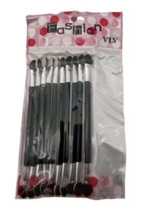 10 Διπλά Πινέλα Μακιγιάζ Σκιάς Ματιών MF-16