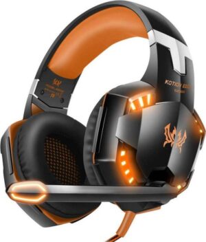 Over Ear Gaming Headset με σύνδεση 3.5mm / USB Kotion Each G2000 Πορτοκαλί